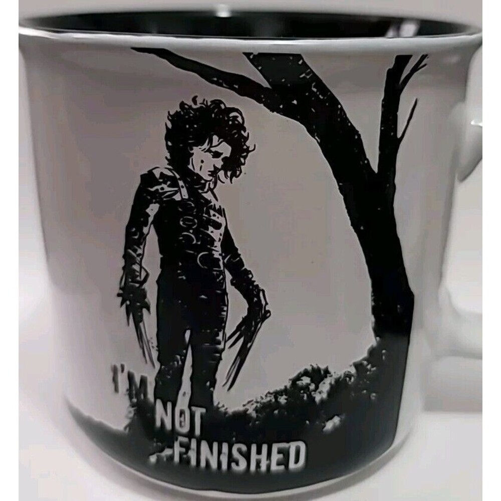 Edward Scissorhands Mug Movie Memorabilia I'm Not Finished Tim Burton - Picture 6 of 6